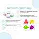 Набор мини-ковриков для ванны с пальчиковыми красками Roxi-Kids оптом