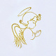 Уголок для крещения Alis АНГЕЛ 90×90, вышивка золото, интерлок пенье оптом